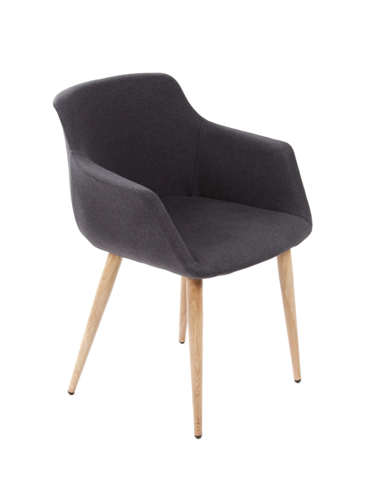 FURNISHINGS MATE OWEN CHAIR GRAPHITE SET OF TWO DC 345-GP-WO