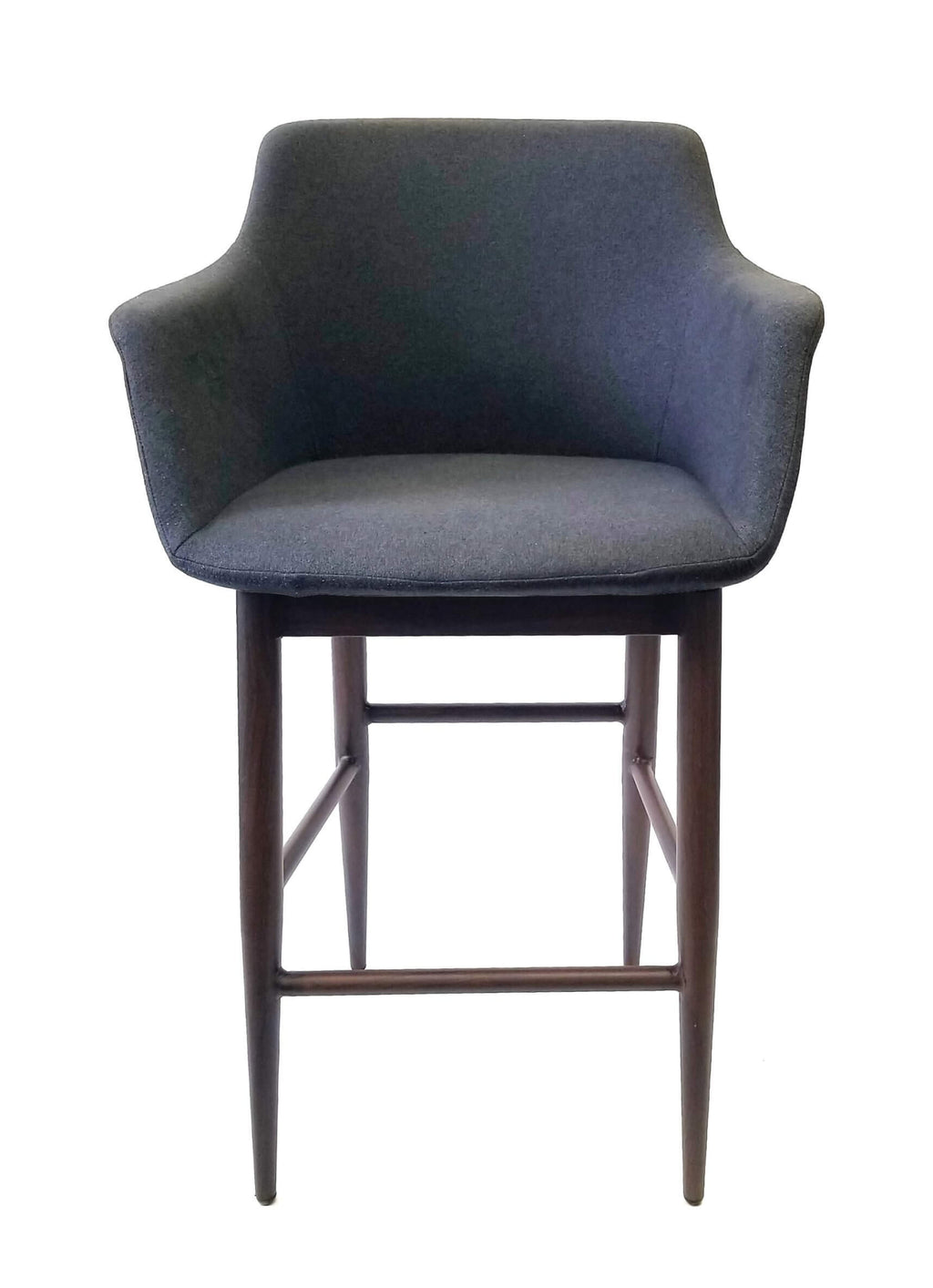 FURNISHINGS MATE OWEN COUNTER STOOL GRAPHITE SET OF TWO CS 345-GP-BW