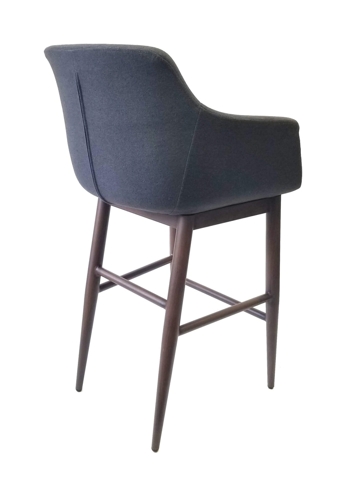 FURNISHINGS MATE OWEN COUNTER STOOL GRAPHITE SET OF TWO CS 345-GP-BW