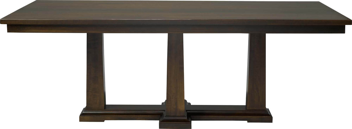 CARDINAL WOODCRAFT PARTHENON DOUBLE PEDESTAL TABLE