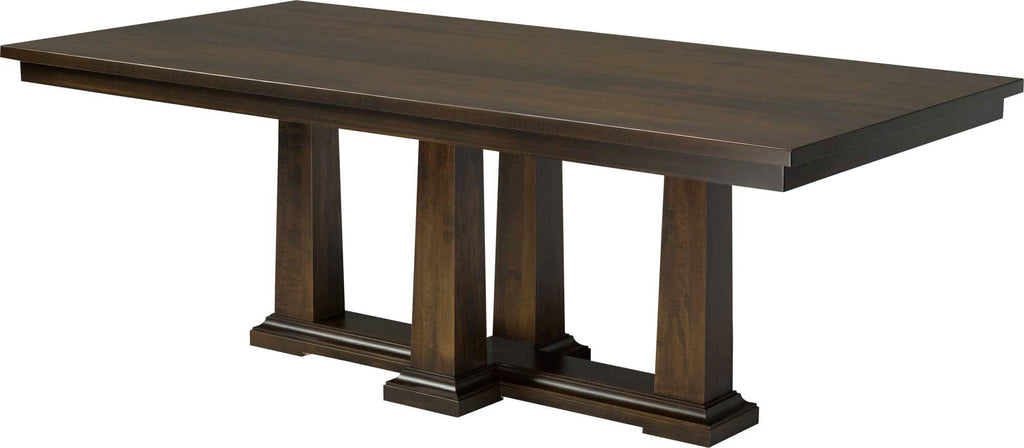 CARDINAL WOODCRAFT PARTHENON DOUBLE PEDESTAL TABLE
