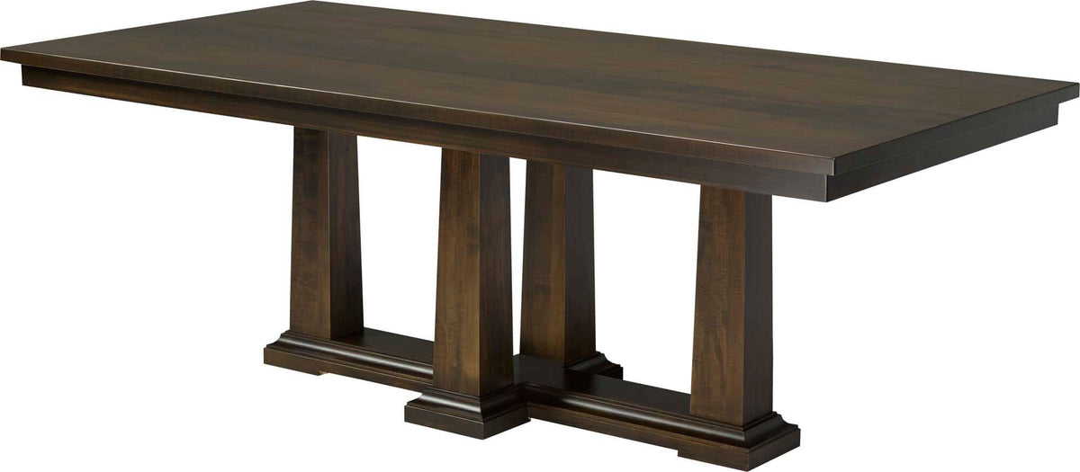 CARDINAL WOODCRAFT PARTHENON DOUBLE PEDESTAL TABLE