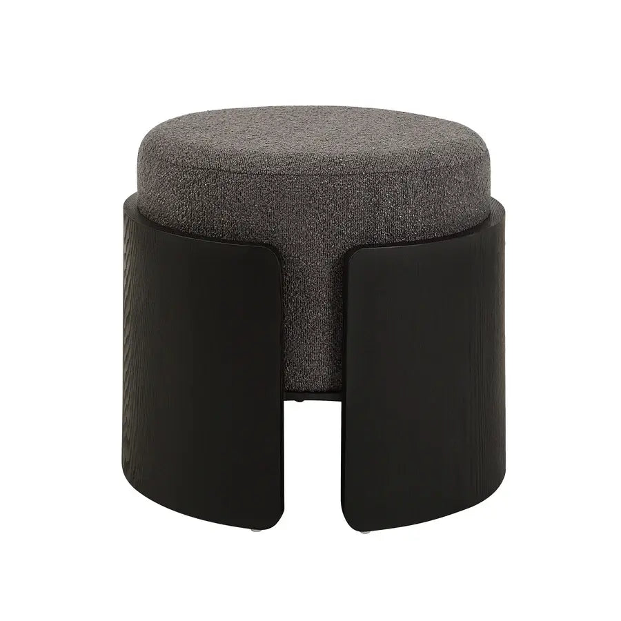 RENWIL CAPSULA OTTOMAN BLACK CHA133