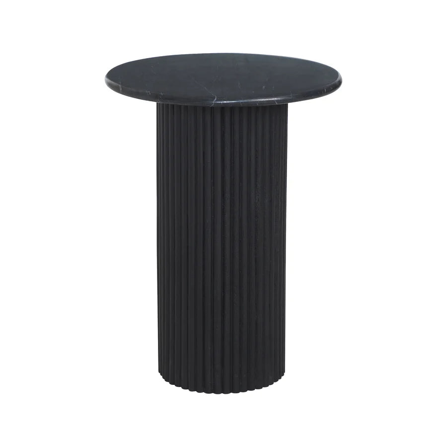 RENWIL LUCENTE ROUND END TABLE BLACK TA566