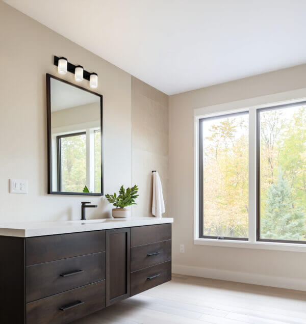 DVI LIGHTING RIVERVIEW 3 LT VANITY EBONY DVP14043EB-OP