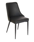 FURNISHINGS MATE ROBIN CHAIR BLACK SET OF TWO DC 356-BL-MB