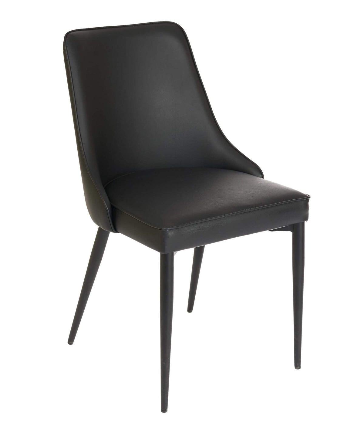 FURNISHINGS MATE ROBIN CHAIR BLACK SET OF TWO DC 356-BL-MB