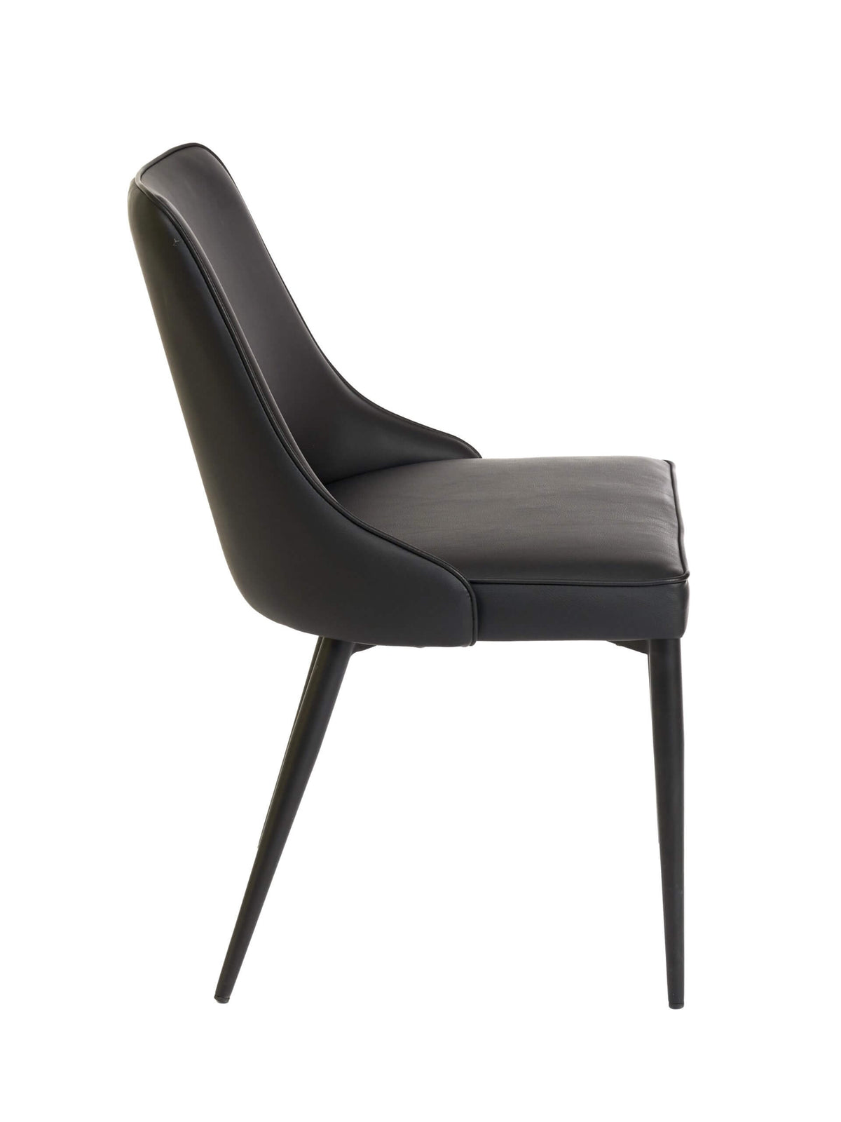 FURNISHINGS MATE ROBIN CHAIR BLACK SET OF TWO DC 356-BL-MB