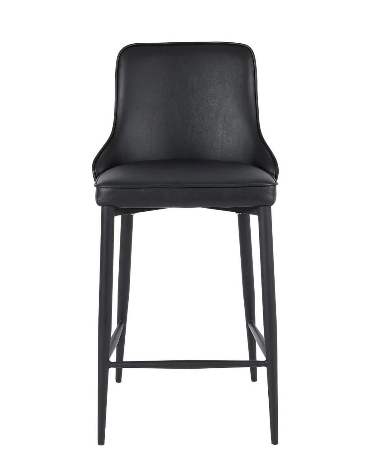 FURNISHINGS MATE ROBIN BAR STOOL BLACK SET OF TWO BS 268A-BL-MB