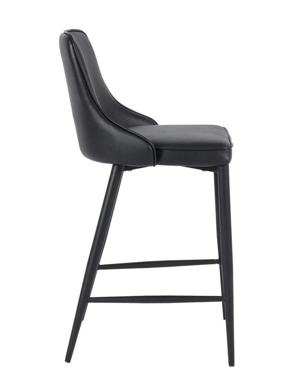 FURNISHINGS MATE ROBIN COUNTER STOOL BLACK SET OF TWO BS 268-BL-MB