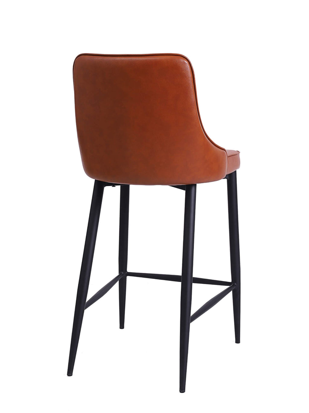 FURNISHINGS MATE ROBIN BAR STOOL COGNAC SET OF TWO BS 268A-CN-MB