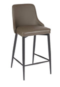 FURNISHINGS MATE ROBIN BAR STOOL GREY SET OF TWO BS 268A-GR-MB