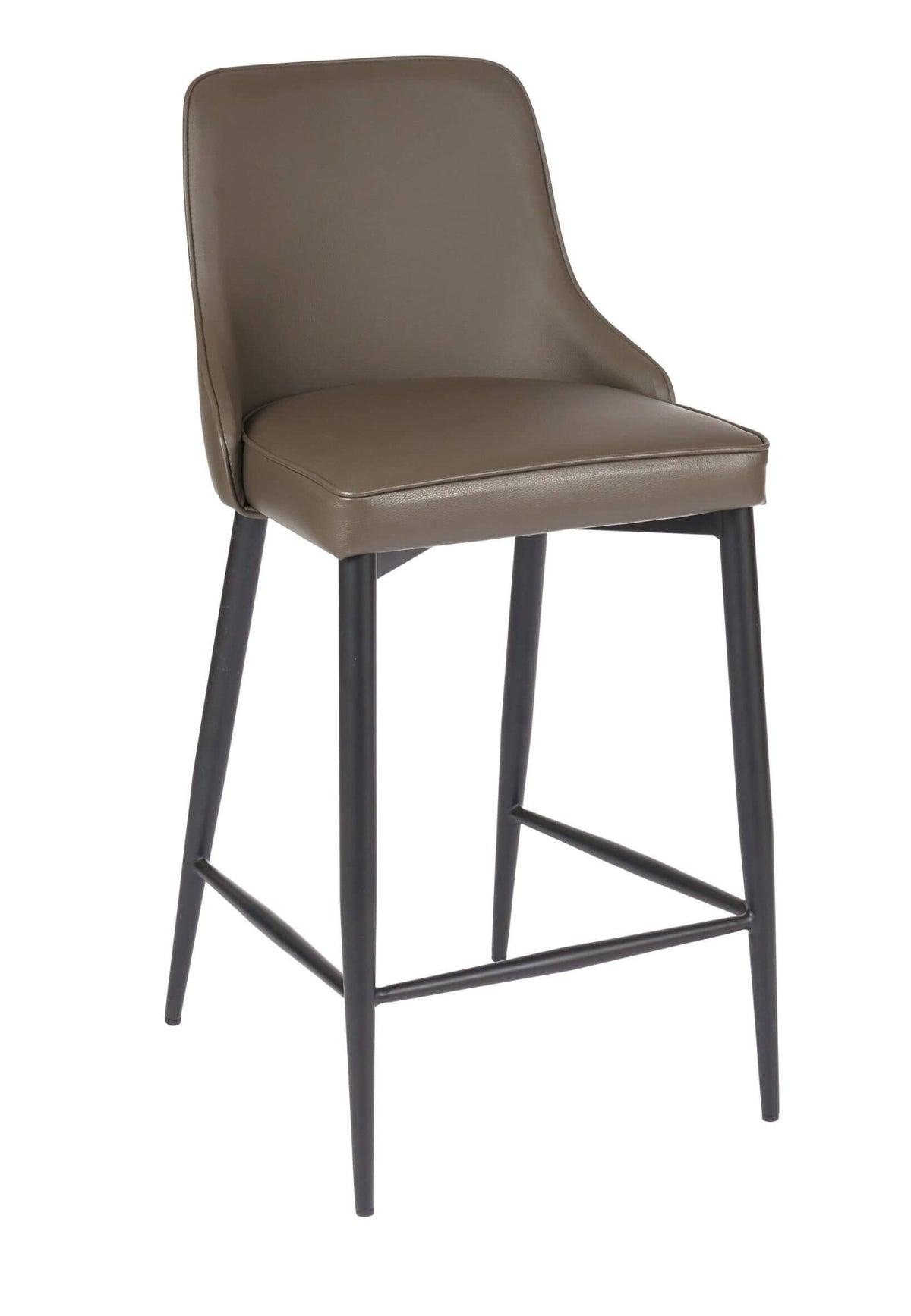 FURNISHINGS MATE ROBIN BAR STOOL GREY SET OF TWO BS 268A-GR-MB
