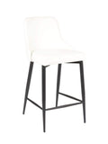 FURNISHINGS MATE ROBIN BAR STOOL WHITE SET OF TWO BS 268A-WH-MB
