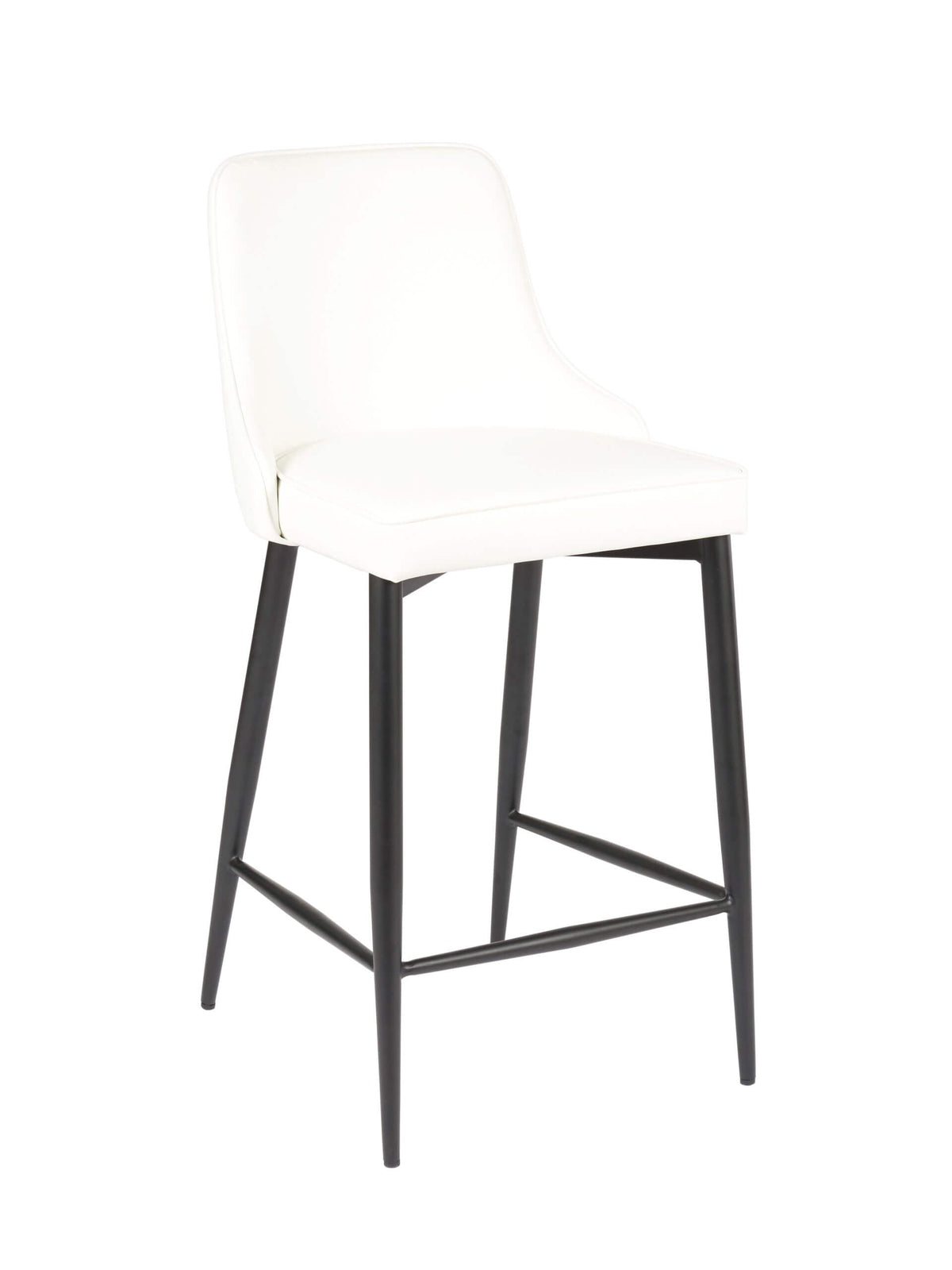FURNISHINGS MATE ROBIN BAR STOOL WHITE SET OF TWO BS 268A-WH-MB