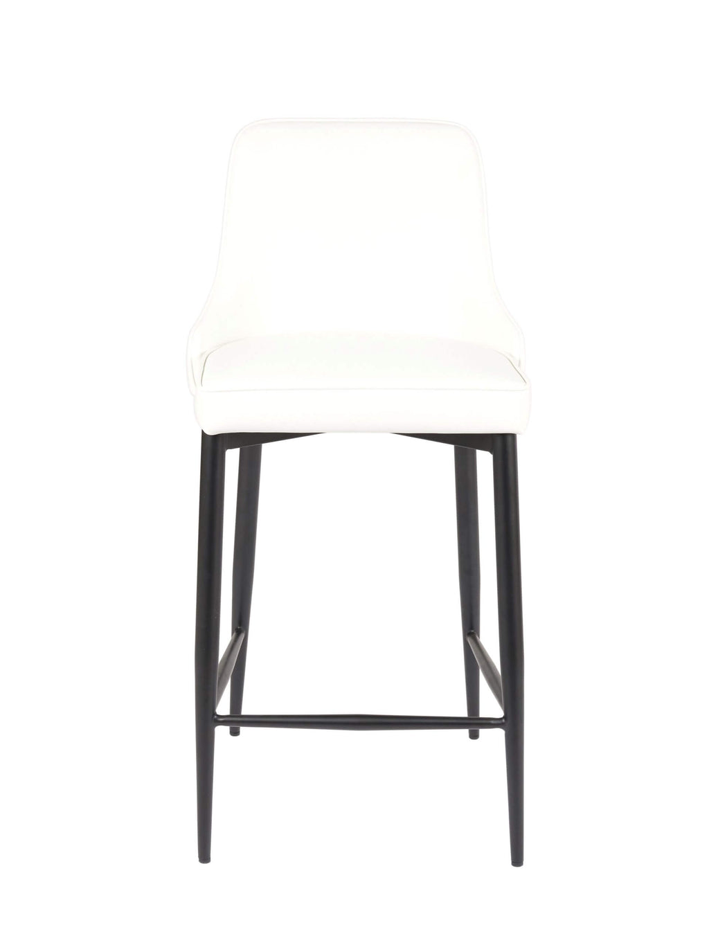 FURNISHINGS MATE ROBIN BAR STOOL WHITE SET OF TWO BS 268A-WH-MB