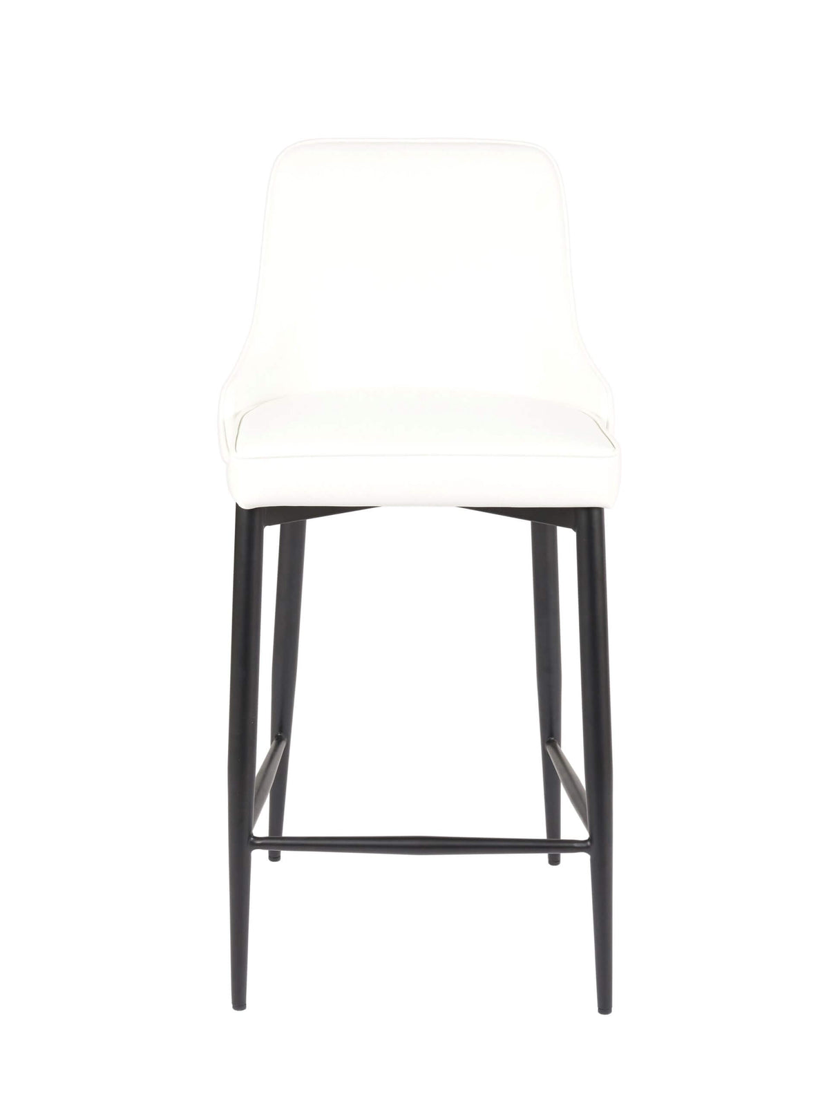FURNISHINGS MATE ROBIN BAR STOOL WHITE SET OF TWO BS 268A-WH-MB