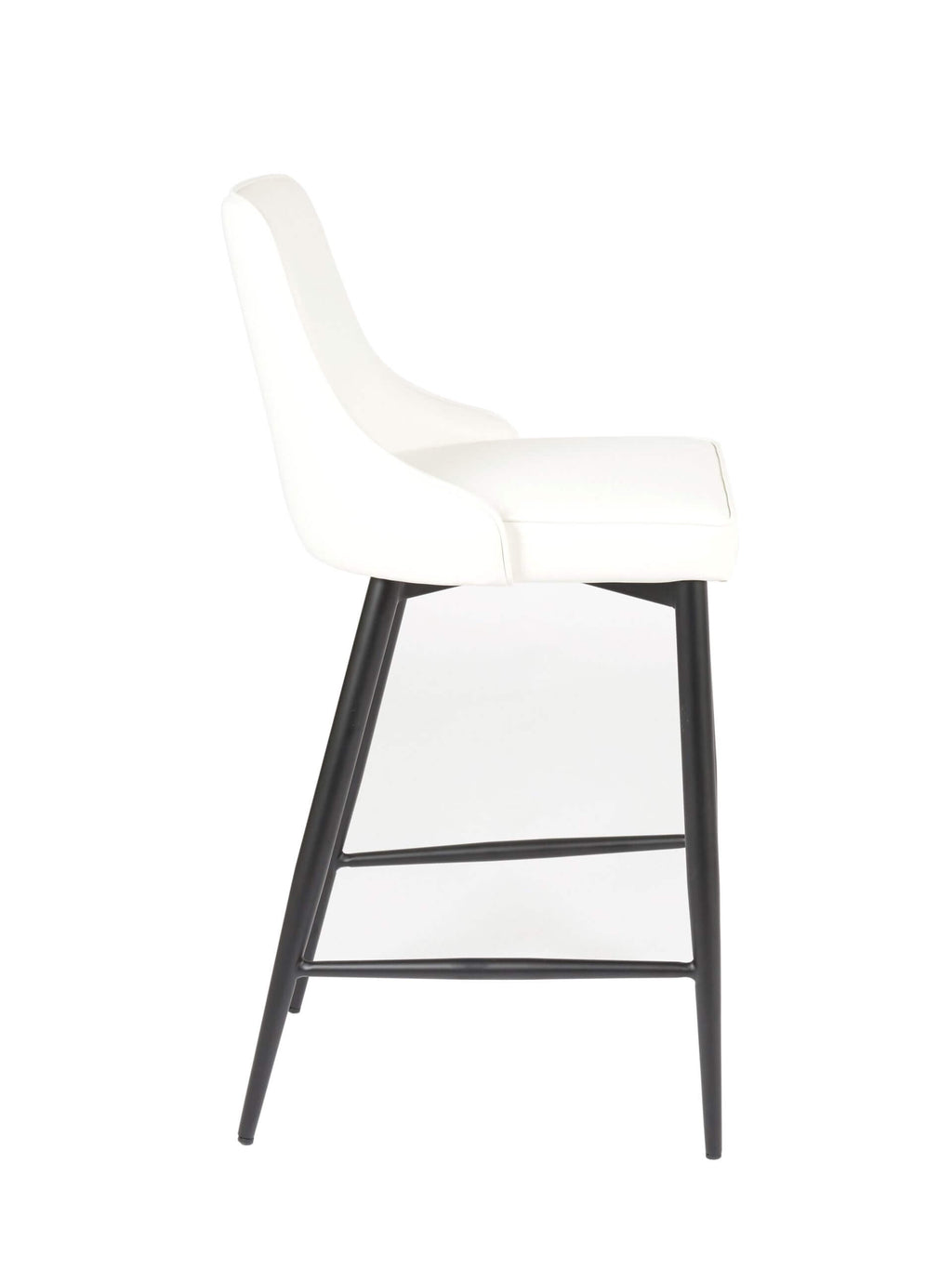 FURNISHINGS MATE ROBIN BAR STOOL WHITE SET OF TWO BS 268A-WH-MB