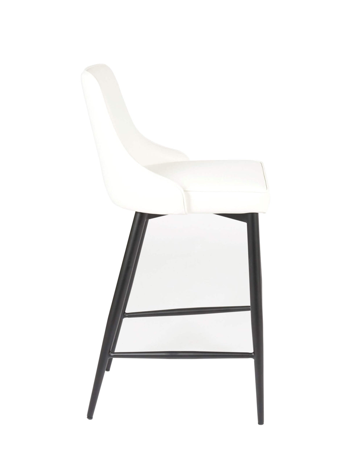 FURNISHINGS MATE ROBIN BAR STOOL WHITE SET OF TWO BS 268A-WH-MB