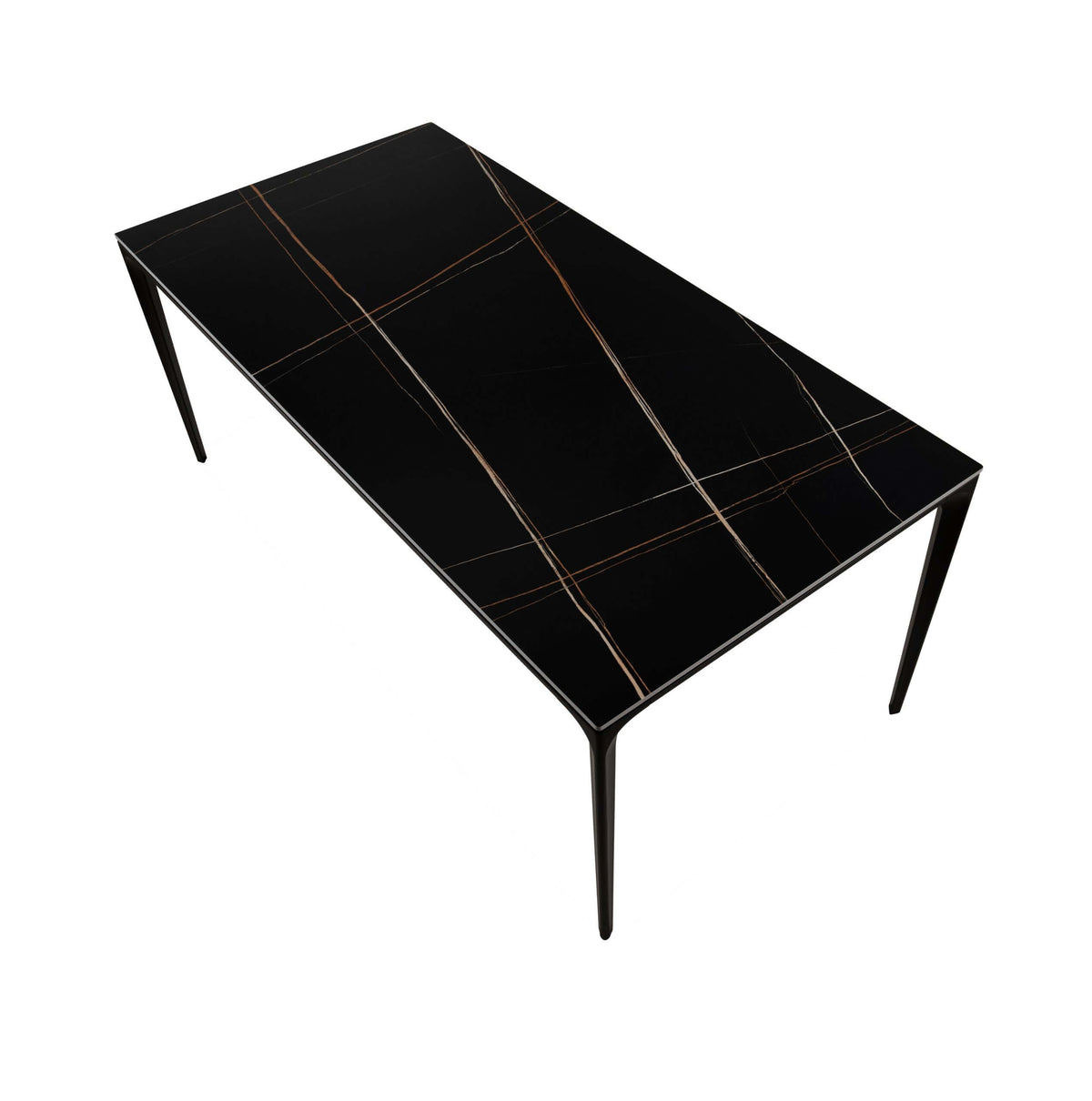 FURNISHINGS MATE RYAN TABLE LARGE BLACK  DT 1088-STN3 B