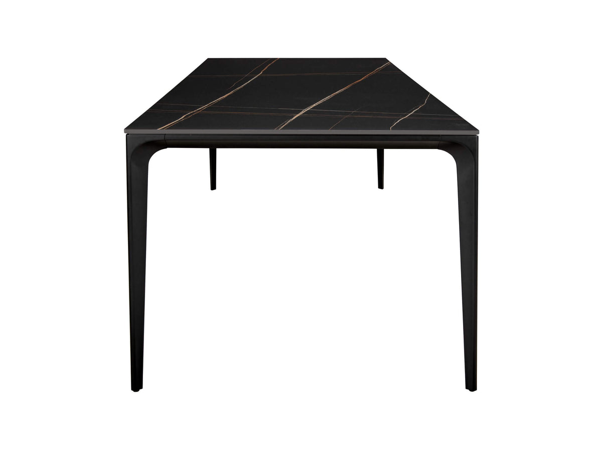 FURNISHINGS MATE RYAN TABLE SMALL BLACK DT 1088S-STN3 B