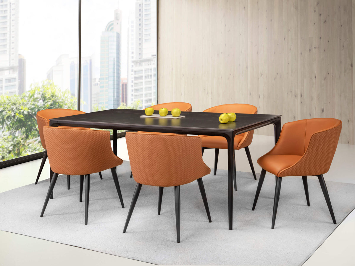 FURNISHINGS MATE RYAN TABLE SMALL BLACK DT 1088S-STN3 B