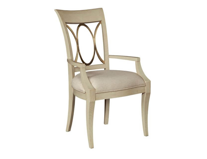 AMERICAN DREW  LENOX ARM DINING CHAIR 923-639 SET OF TWO