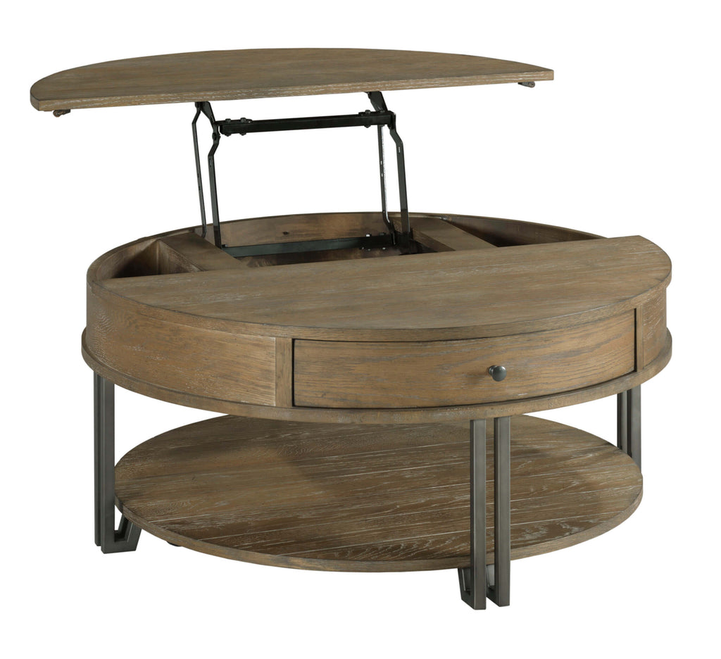 HAMMARY SADDLETREE-HAMILTON ROUND LIFT TOP COFFEE TABLE 954-911