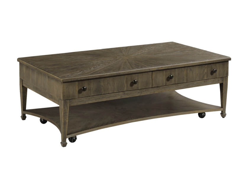 AMERICAN DREW EMPORIUM CARMINE RECTANGULAR COFFEE TABLE 012-910