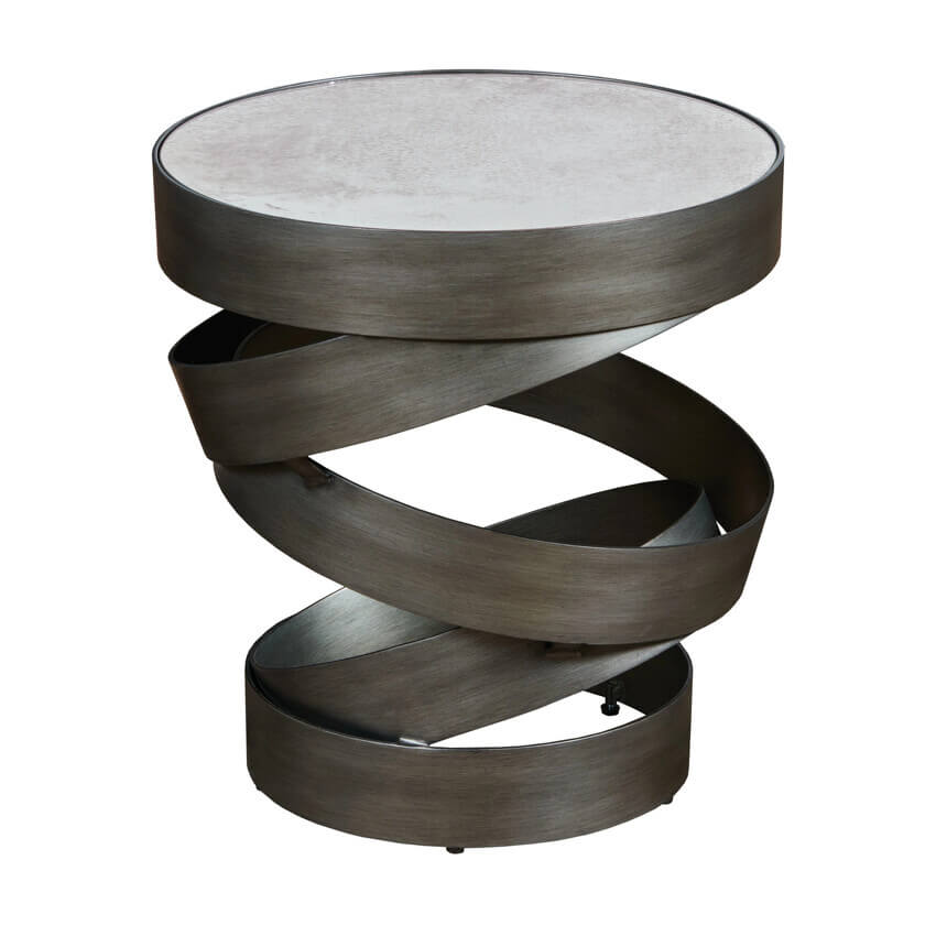 HAMMARY HELIX ROUND ACCENT TABLE 090-1102