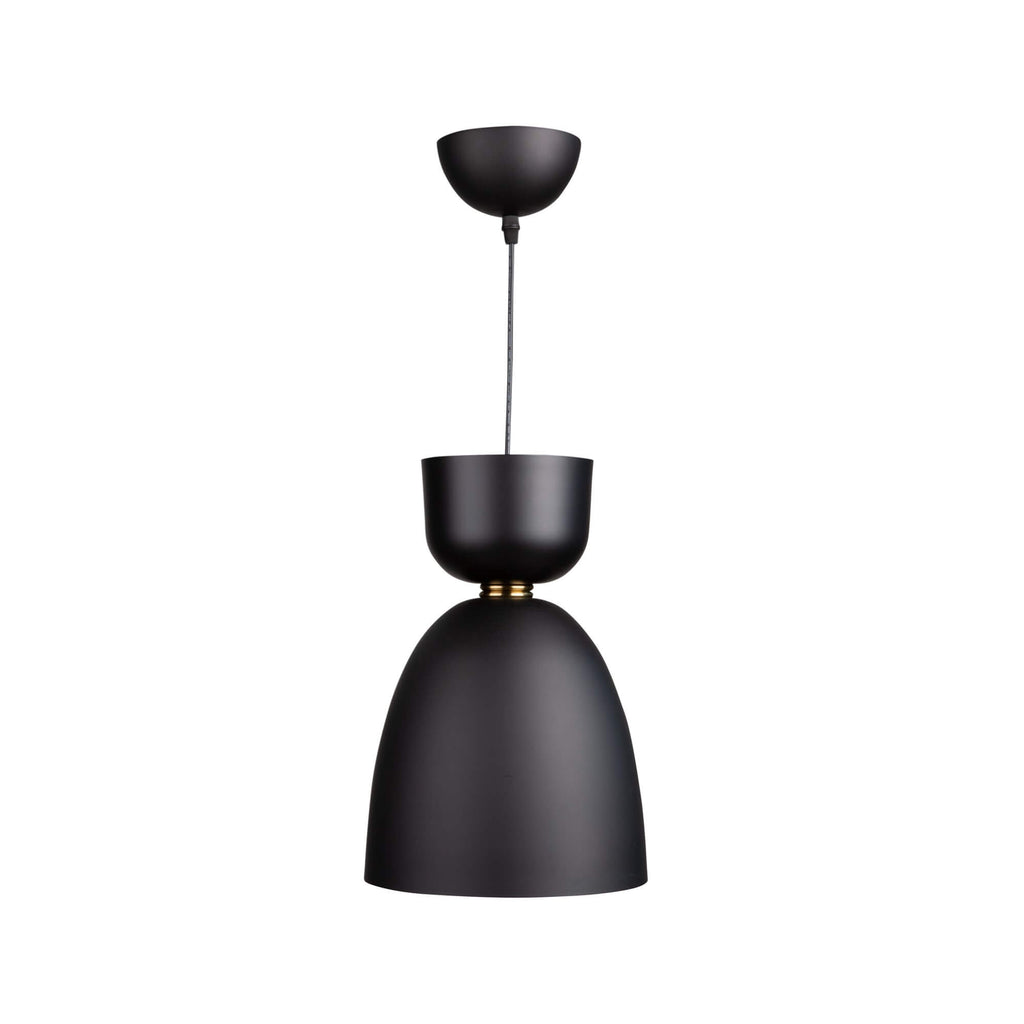 ARTCRAFT TEMPO 1 LIGHT CYLINDER PENDANT SC13291BK