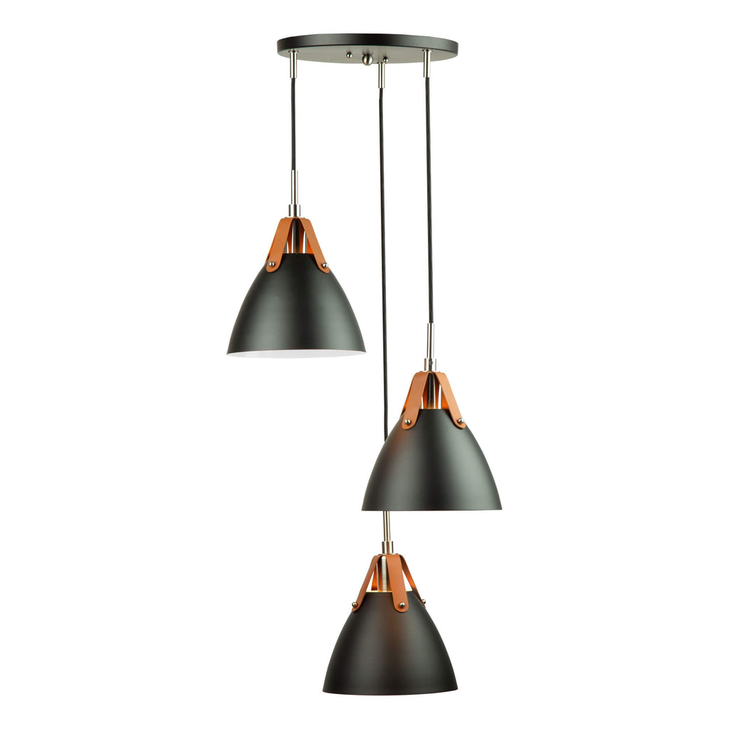 ARTCRAFT TOTE  3 LIGHT PENDANT SC13323BK
