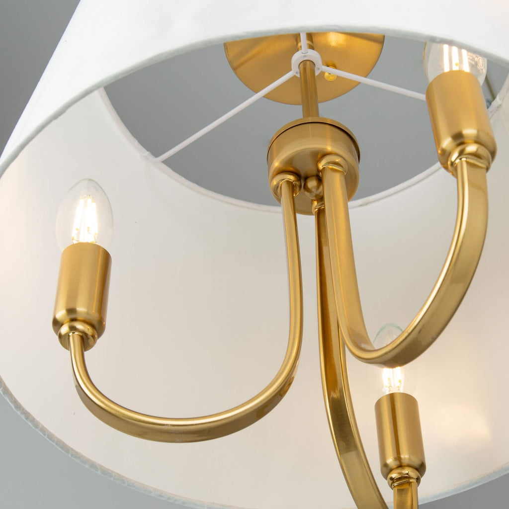 ARTCRAFT RHYTHM 3 LIGHT FLUSH MOUNT SC13334BG