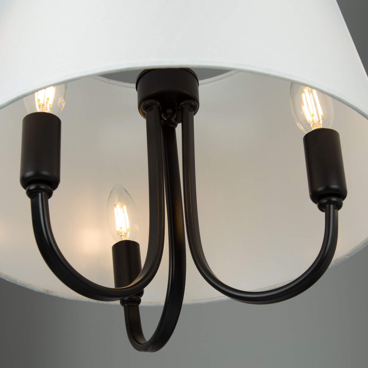 ARTCRAFT RHYTHM 3 LIGHT FLUSH MOUNT SC13334BK