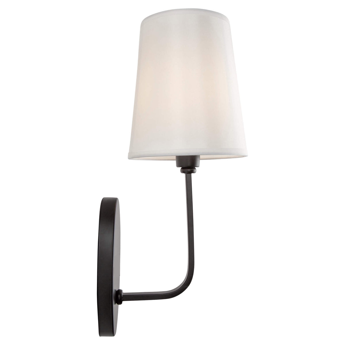 ARTCRAFT RHYTHM 1 LIGHT SCONCE BLACK SC13337BK