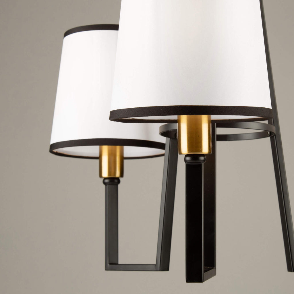 ARTCRAFT COCO  3 LIGHT CHANDELIER SC13343BK