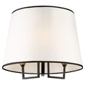 ARTCRAFT COCO 3 LIGHT FLUSH MOUNT SC13344BK