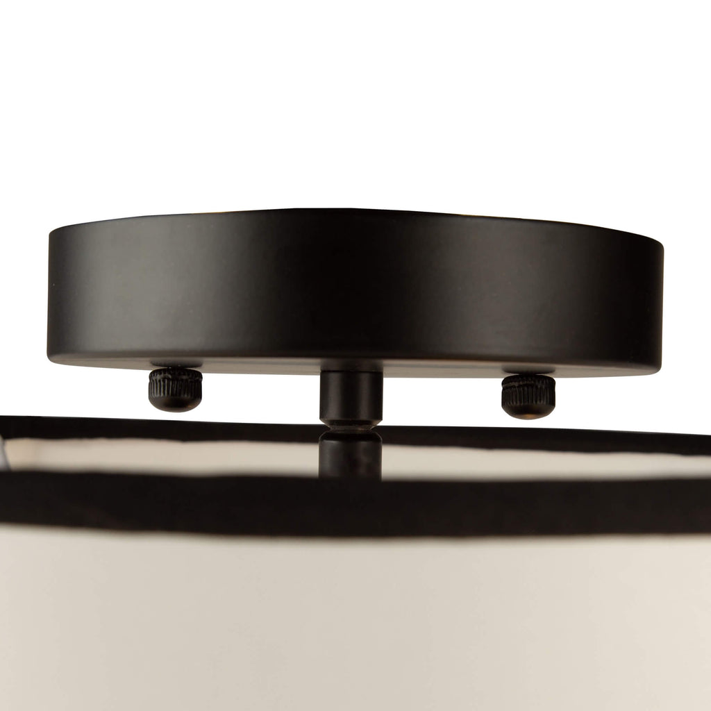 ARTCRAFT COCO 3 LIGHT FLUSH MOUNT SC13344BK