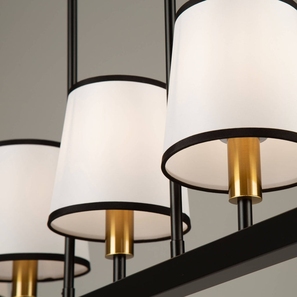 ARTCRAFT COCO 5 LIGHT LINEAR CHANDELIER SC13346BK