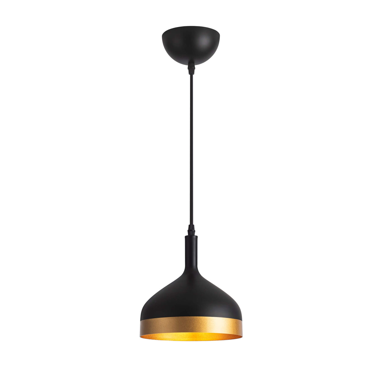 ARTCRAFT  DASH 1 LIGHT PENDANT BLACK SC13351BK