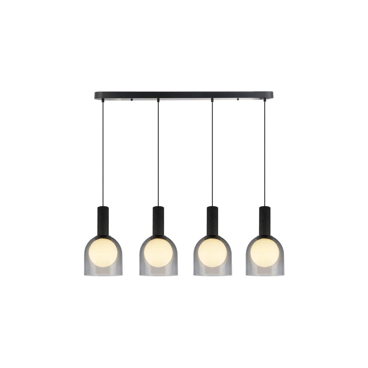 ARTCRAFT JUNA 4 LT LINEAR BLACK SC13384BK