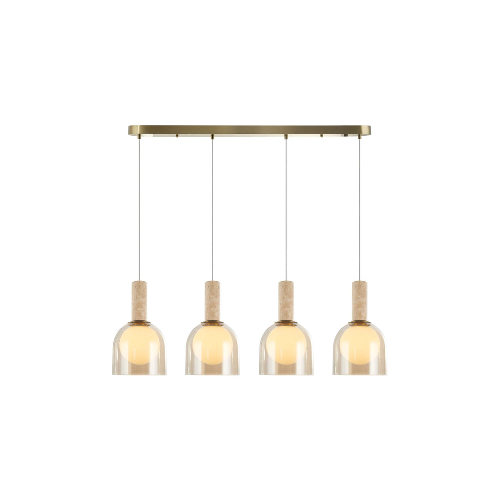 ARTCRAFT JUNA 4 LT LINEAR BRASS SC13384BR