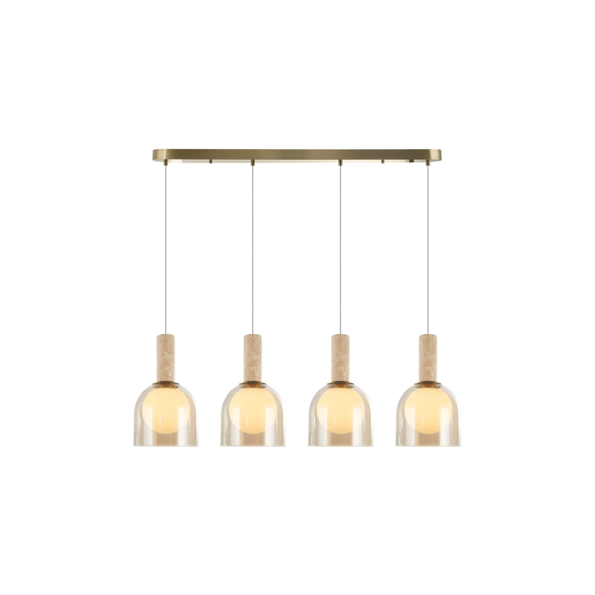 ARTCRAFT JUNA 4 LT LINEAR BRASS SC13384BR