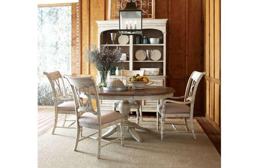 KINCAID WEATHERFORD CORNSILK SIDE CHAIR SET OF TWO 75-061