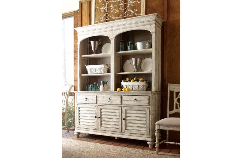 KINCAID WEATHERFORD CORNSILK HASTINGS OPEN HUTCH/BUFFET 75-079P