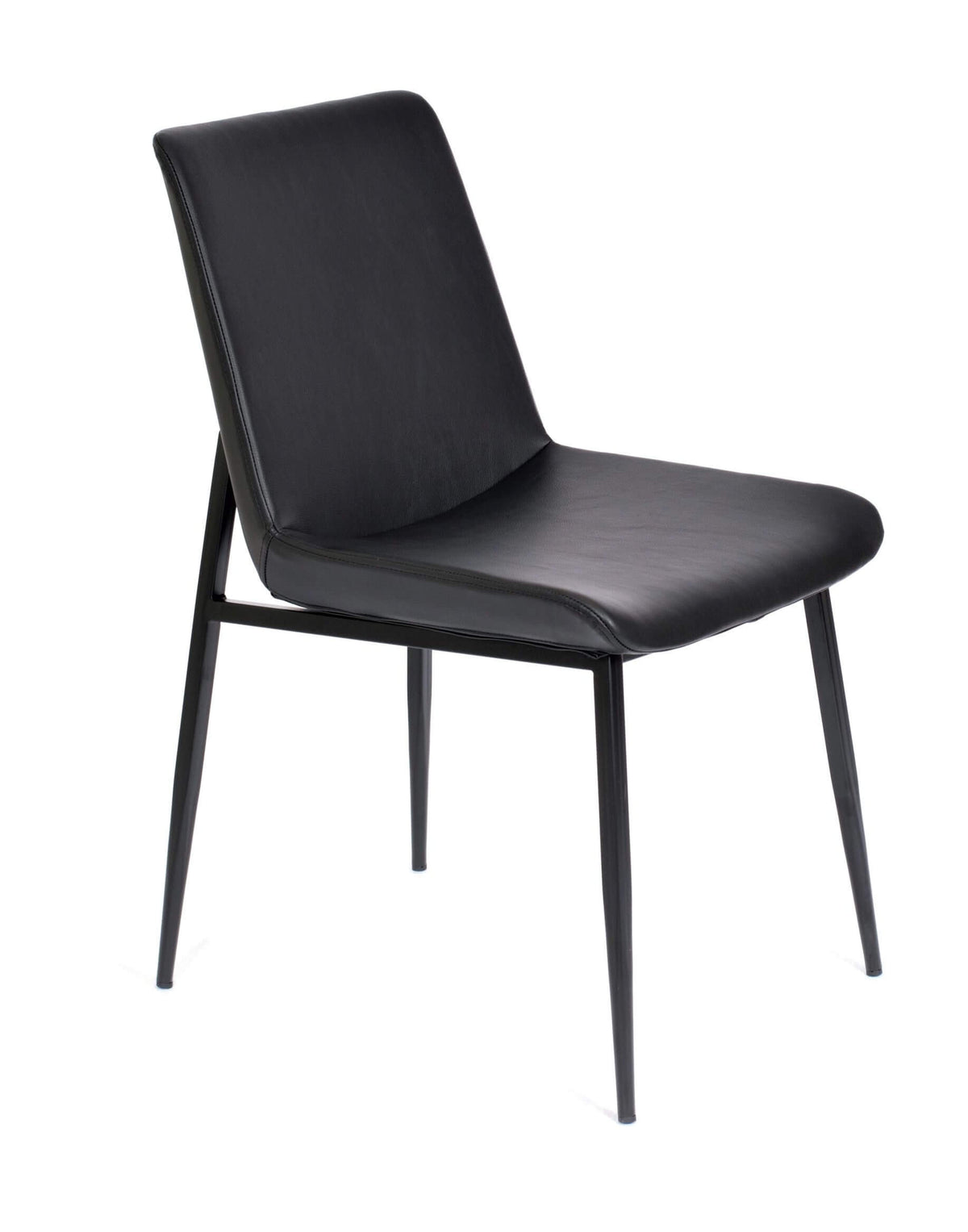 FURNISHINGS MATE SAMPSON CHAIR BLACK SET OF TWO DC 336-BL-MB