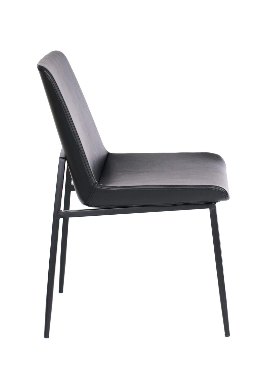 FURNISHINGS MATE SAMPSON CHAIR BLACK SET OF TWO DC 336-BL-MB