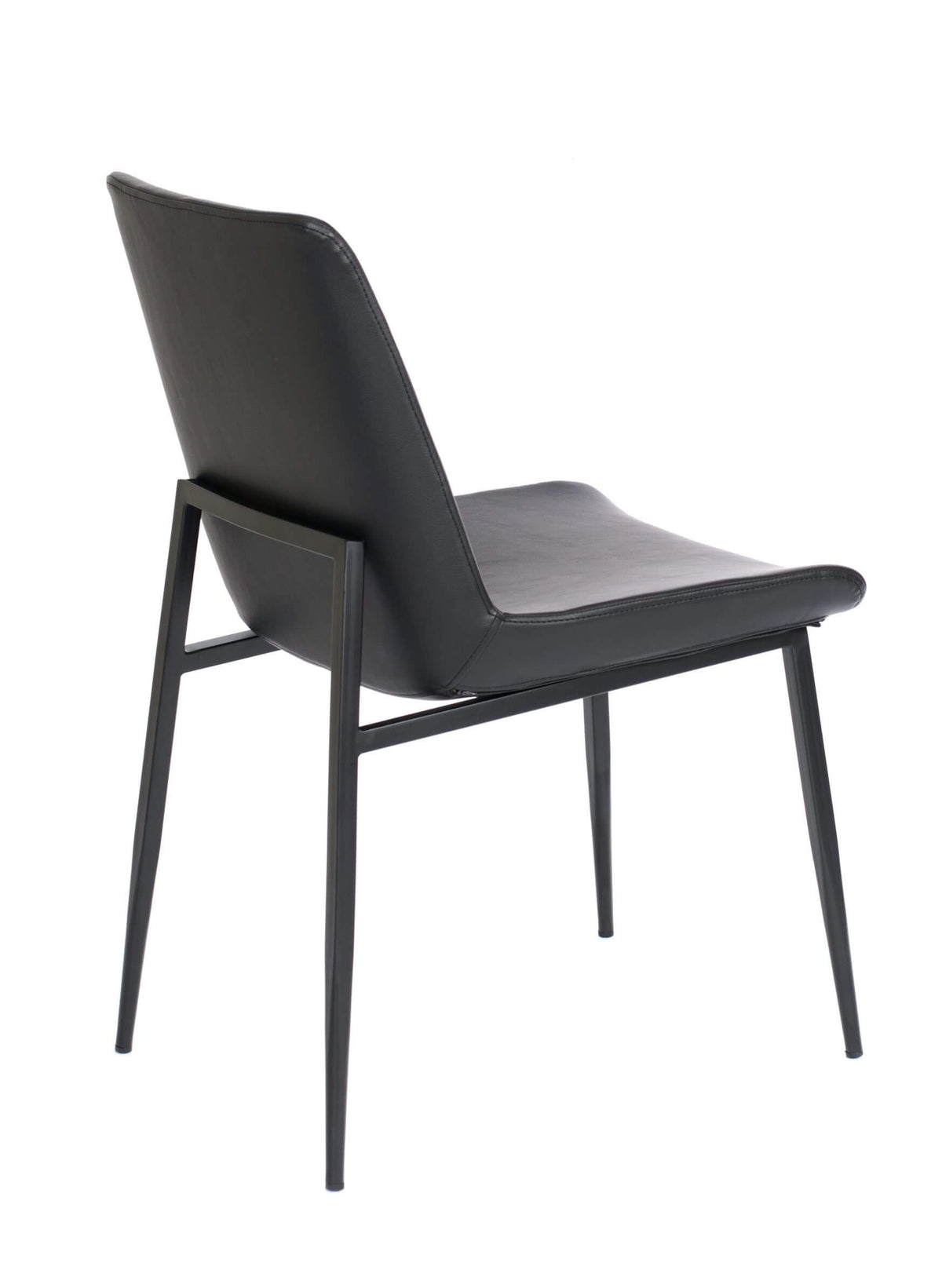 FURNISHINGS MATE SAMPSON CHAIR BLACK SET OF TWO DC 336-BL-MB