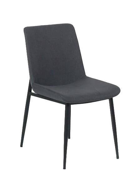 FURNISHINGS MATE SAMPSON CHAIR GRAPHITE SET OF TWO DC 336-GP-MB