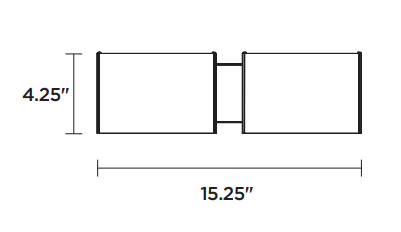 DVI LIGHTING VANGUARD 2 SCONCE SATIN NICKEL DVP1796SN-OP